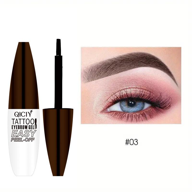 Qiciy Peel Off Eyebrow Gel Long Lasting Waterproof Smudge Proof