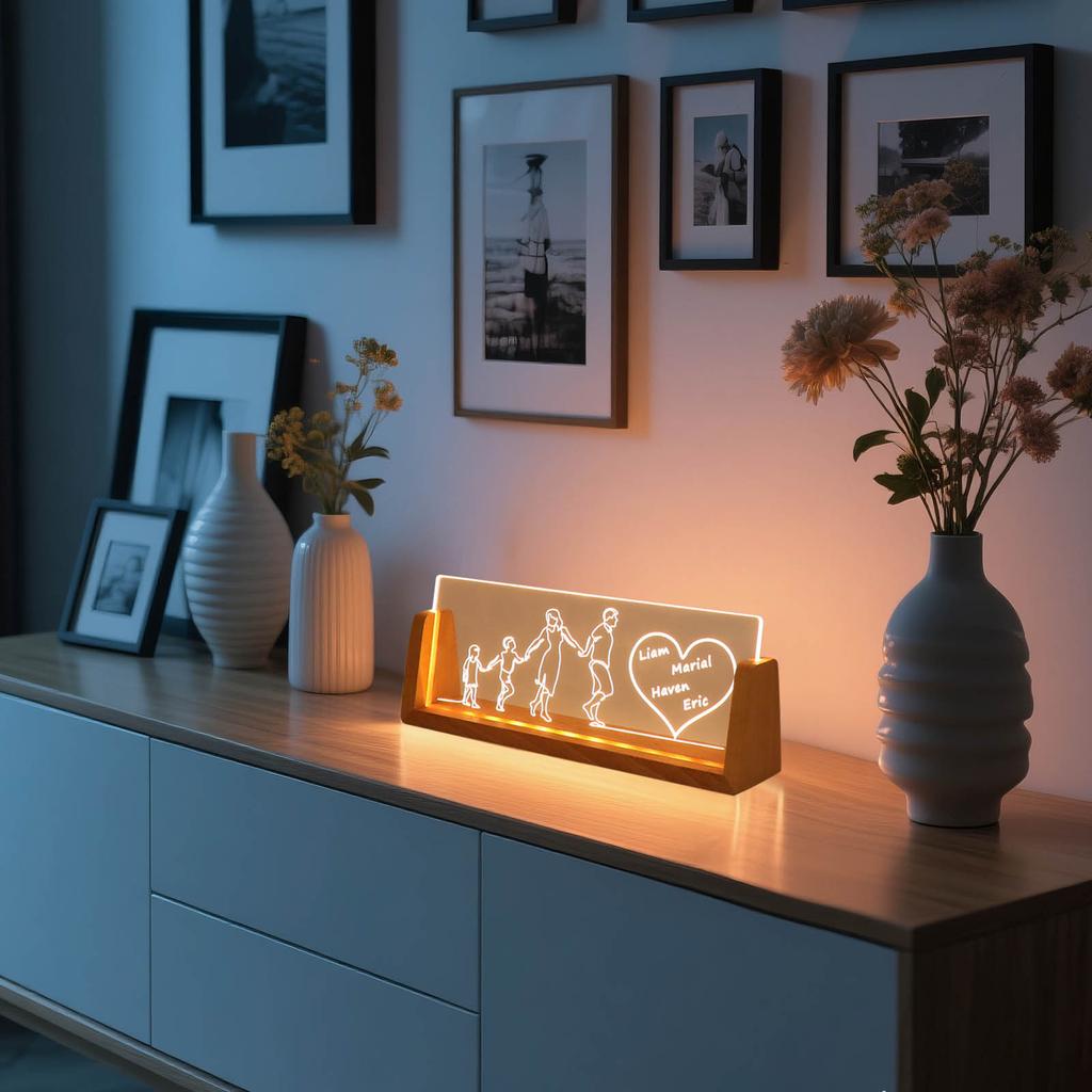 Personalized Name Plate For Desk Business Desk Gift With LED Stand Elegant Gift For Coworkers Employees Work Gift For Team Members