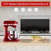 Mixer Edelstahlschüssel Mixerzubehör Küchenmaschine Rührschüssel Spülmaschinenfest Edelstahltextur für Mixer