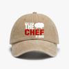 Funny Keep Calm The Chef Is Here Funny Hat Fashion Vintage Washed Denim Baseball Cap Summer Adjustable Snapback Hats