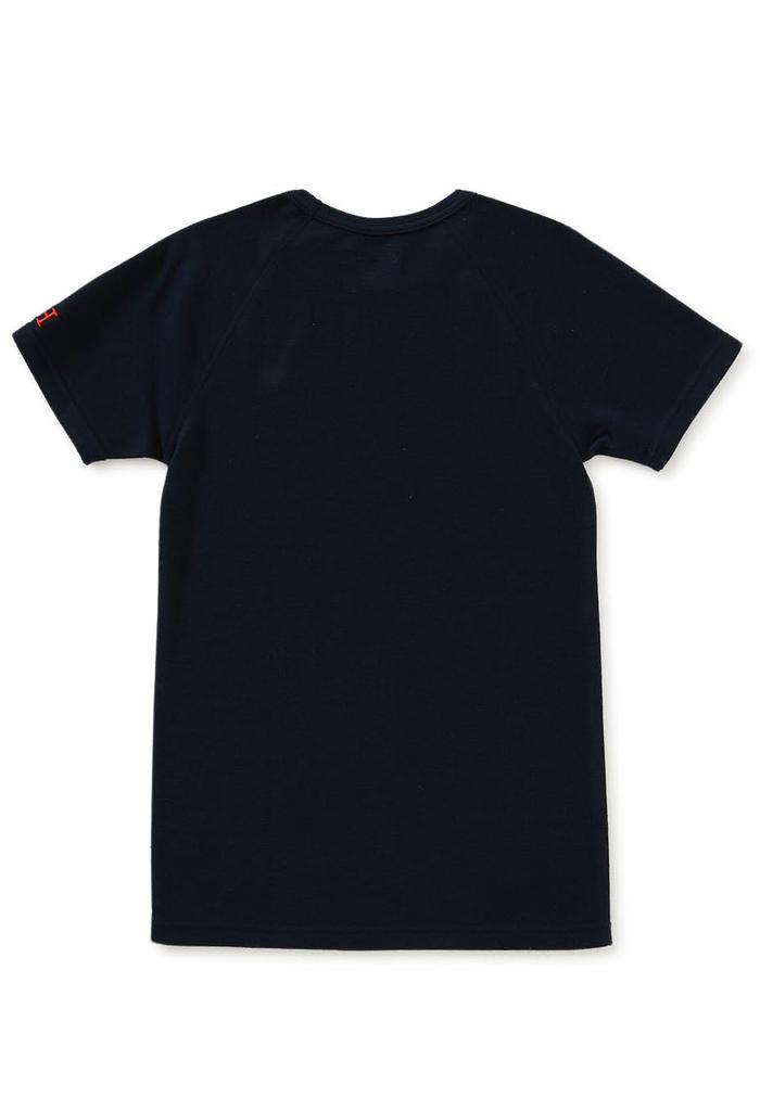 RANCH Stretch French Rib Short Sleeve [HOLLYWOOD MARKET] T-Shirt (M, Navy)