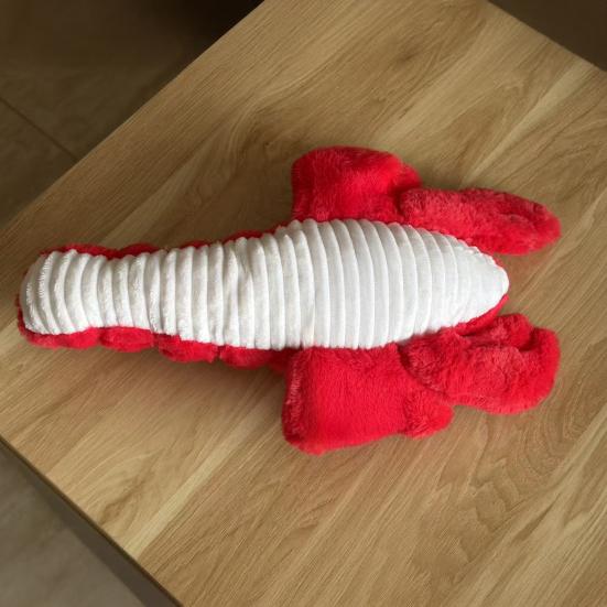 Brinquedo de Corda para Cachorro em Formato de Lagosta com Apito Brinquedo de Corda de Algodão Pelúcia para Mastigar Dentição Brincadeira Interativa Essencial para Cães Médios e Grandes