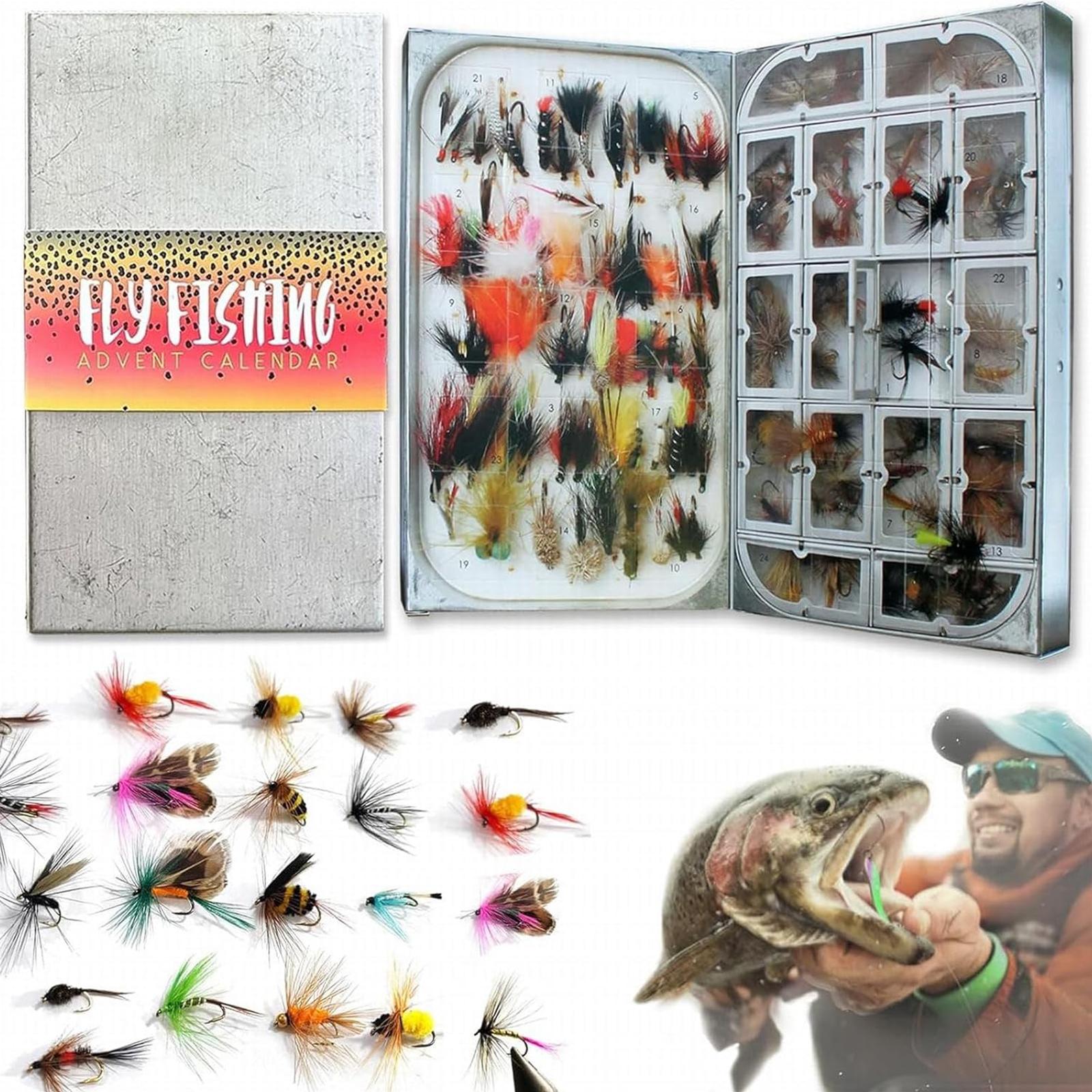 Christmas Countdown Calendar Fishing Lure Advent Calendar Fly Fishing Christmas Advent Calendar for Adult Men & Teen Boys China Mainland