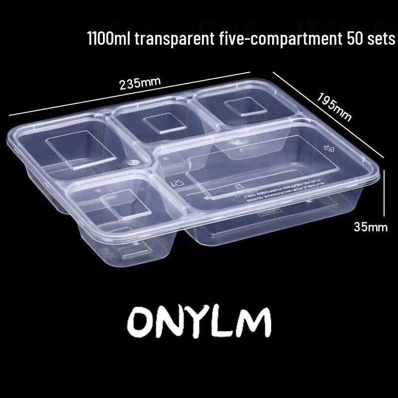 ONYLM Disposable Divided Lunch Box