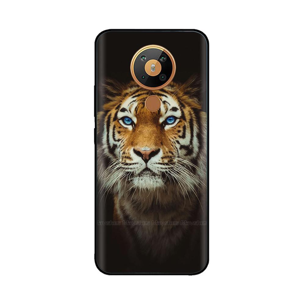 For Nokia 5.3 Silicone Case Soft Tpu Back Cover for Nokia 5.3 3.4 Bumper Printed Silicon Case for Nokia3.4 Nokia5.3 Phone Flower