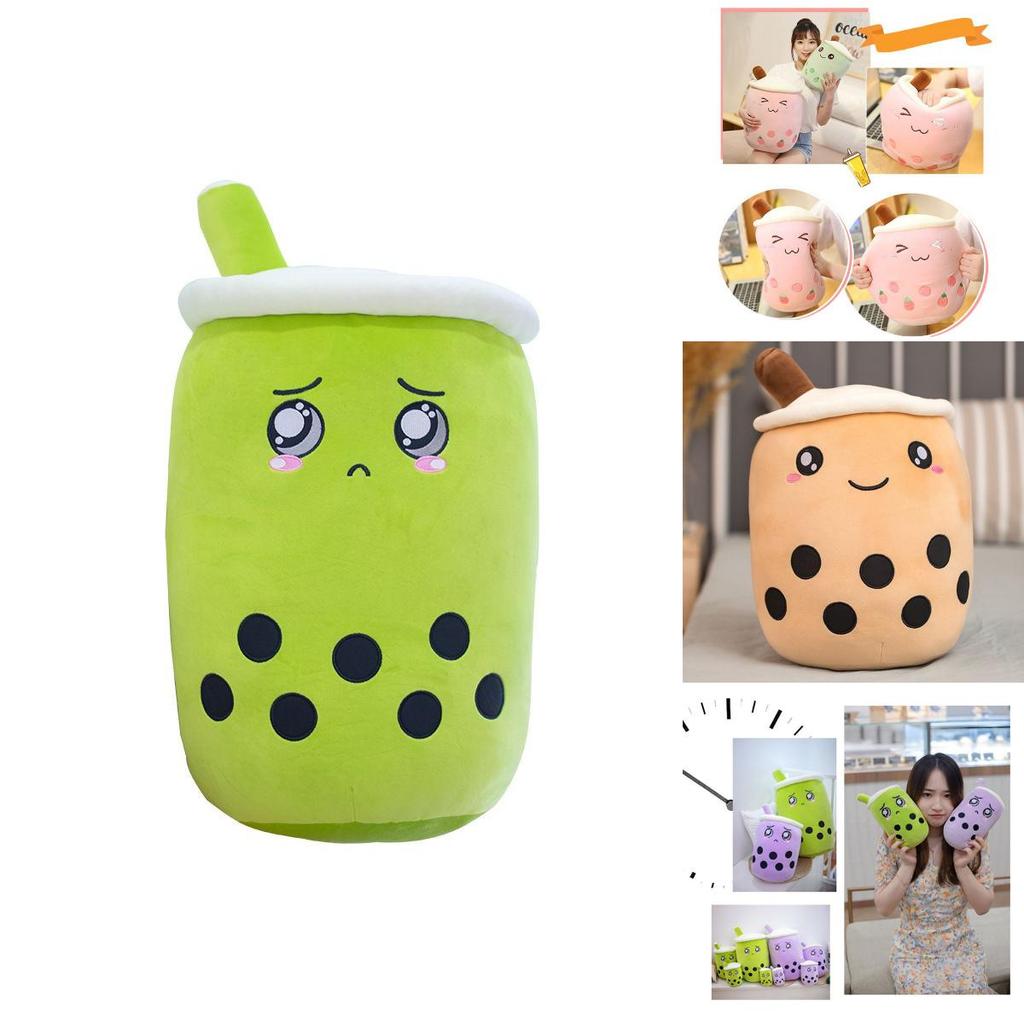 Adorable Bubble Tea Boba Cup Plush Pillow Cushion For Cozy Softness In 4 Sizes