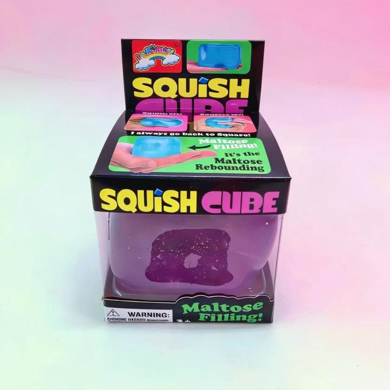 

230G Heavy Solid Square Ice Cube Squishy | 2.25 Sensory Fidget Toy | Maltose Texture Stress Anxiety Relief Calm Adhd Squeeze (As shown-9579)-