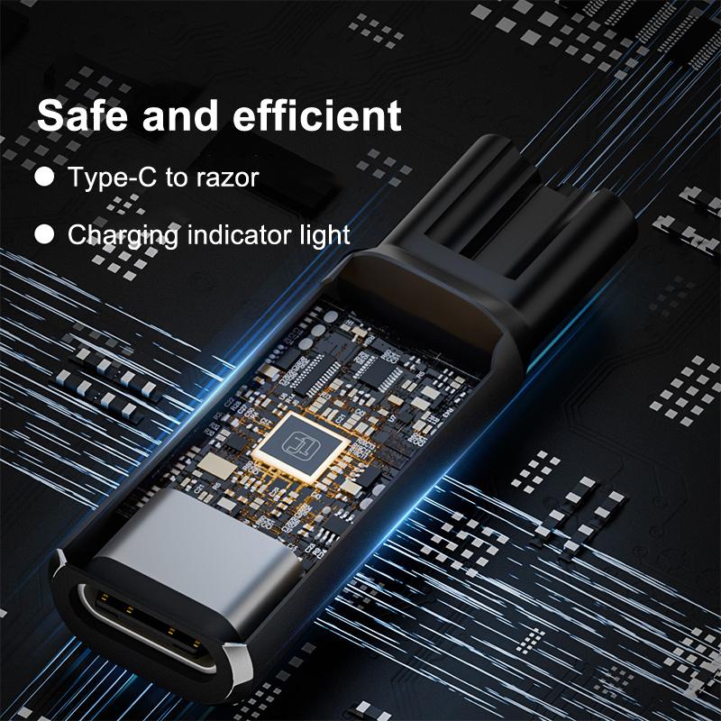 1Pcs Charger Converter 5V Type-C Shaver Adapter For  Oneblade Qp2724 Qp2834 Qp1424 Qp1924 Qp4631 Beard Trimmer