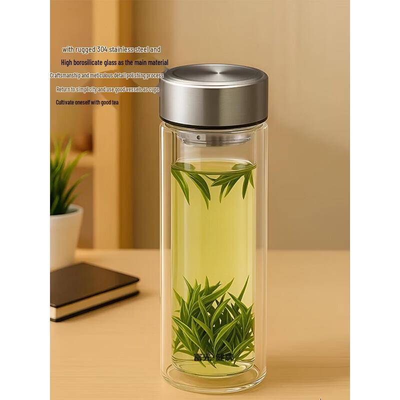 FUGUANG Double-Layer Borosilicate Glass Cup