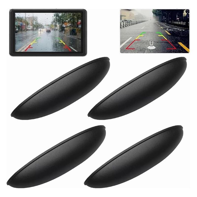 4PCS Waterproof Rear View Camera Protectors With UV Resistance And Easy Installation For Cars And SUVs Easy Setup