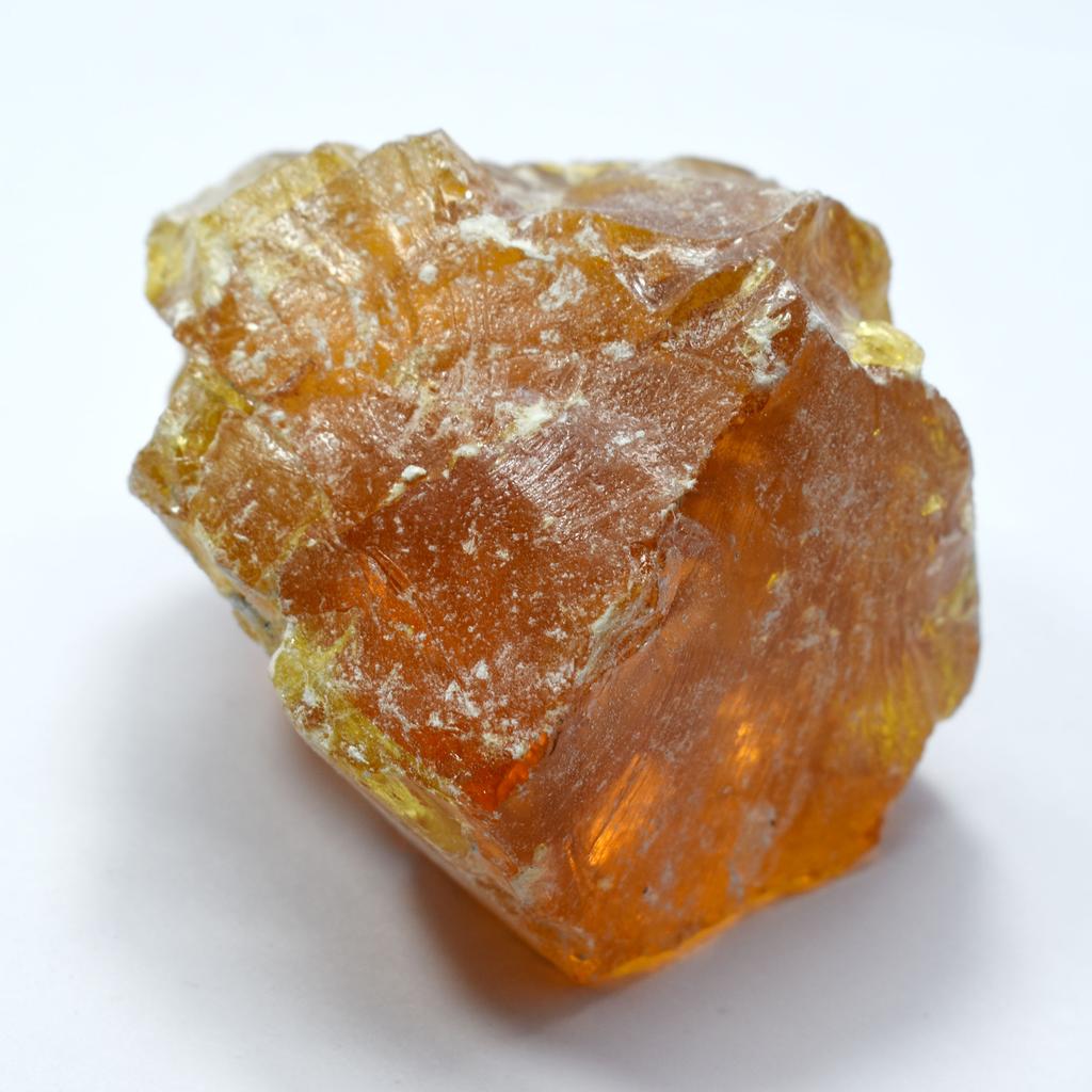 Natural Amber Orange Uncut Rough 50.60 Ct   Gemstone For Collection