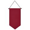 Triangle Flag Wall Hanging Canvas Banner Hanging Brooch Pin Display Durable Multifunctional Badge Storage Pin Display Pennant