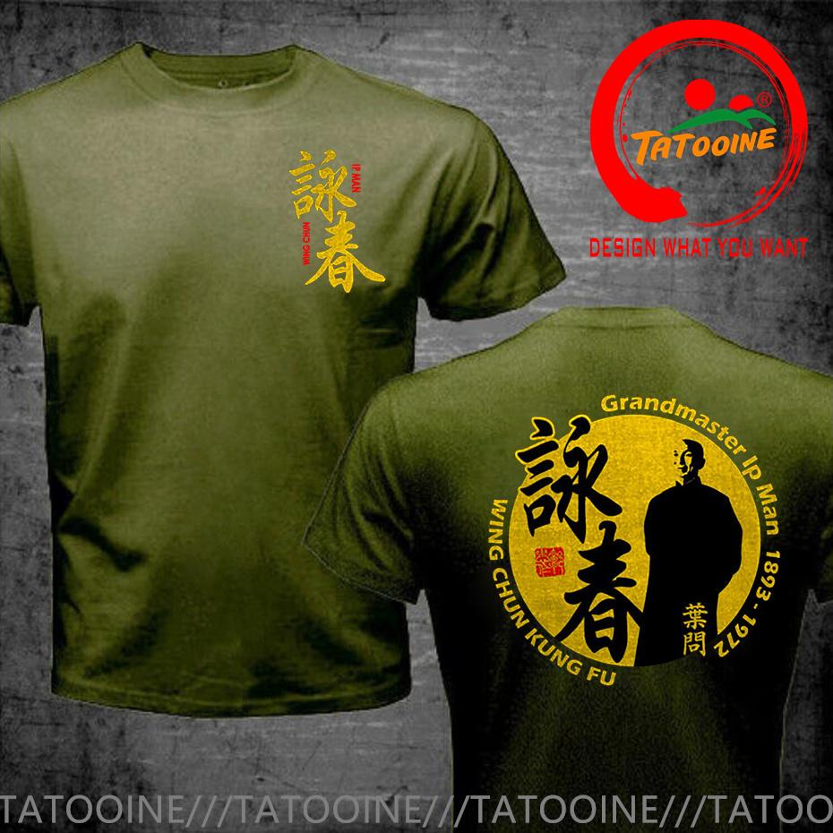 Nuova Maglietta Divertente Wing Chun Kung Fu Grandmaster Ip Unisex Maglietta Unisex in Cotone Girocollo Kung Fu Cinese Magliette Hip Hop Top Maglietta Harajuku