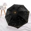 Celestial Constellation Map Wall Art DecorUmbrella with Cute Design, Portable 3-Fold Compact Umbrella for Men & Women, Valentine's Day Mother's Day Ha