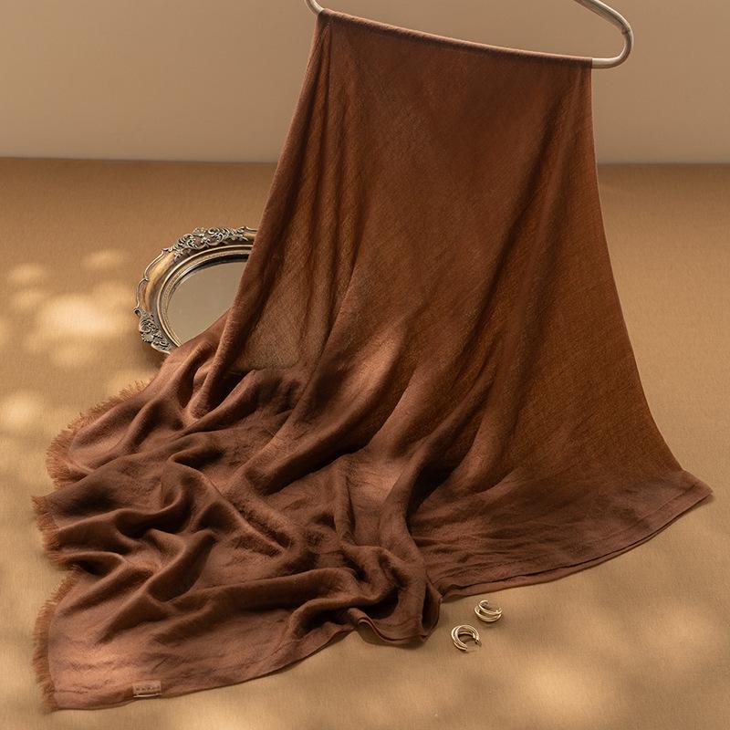 Women s 100% Pure Cashmere Herringbone Scarf with Tassels - Solid Color, Fine Spun, Water-Soluble, New Spring/Autumn Style.