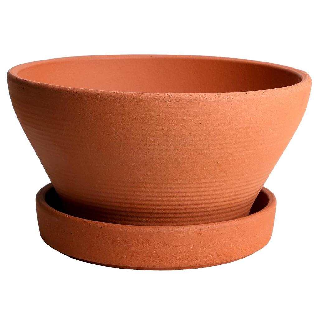 Pot Mikawa Ware KANEYOSHI In Domestic Ceramic Flower Pot Varius Red Ware 7 Plate Included [Made Japan/Reliable Quality] No.