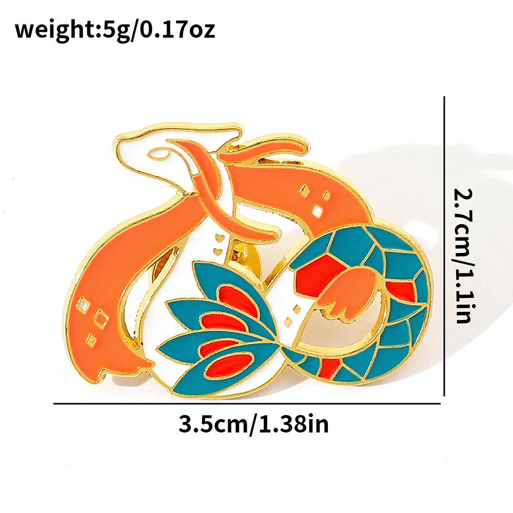 Креативная личность Покемон Металлическая Значок Кит Коллекция Масляная Капля Брошь Булавка