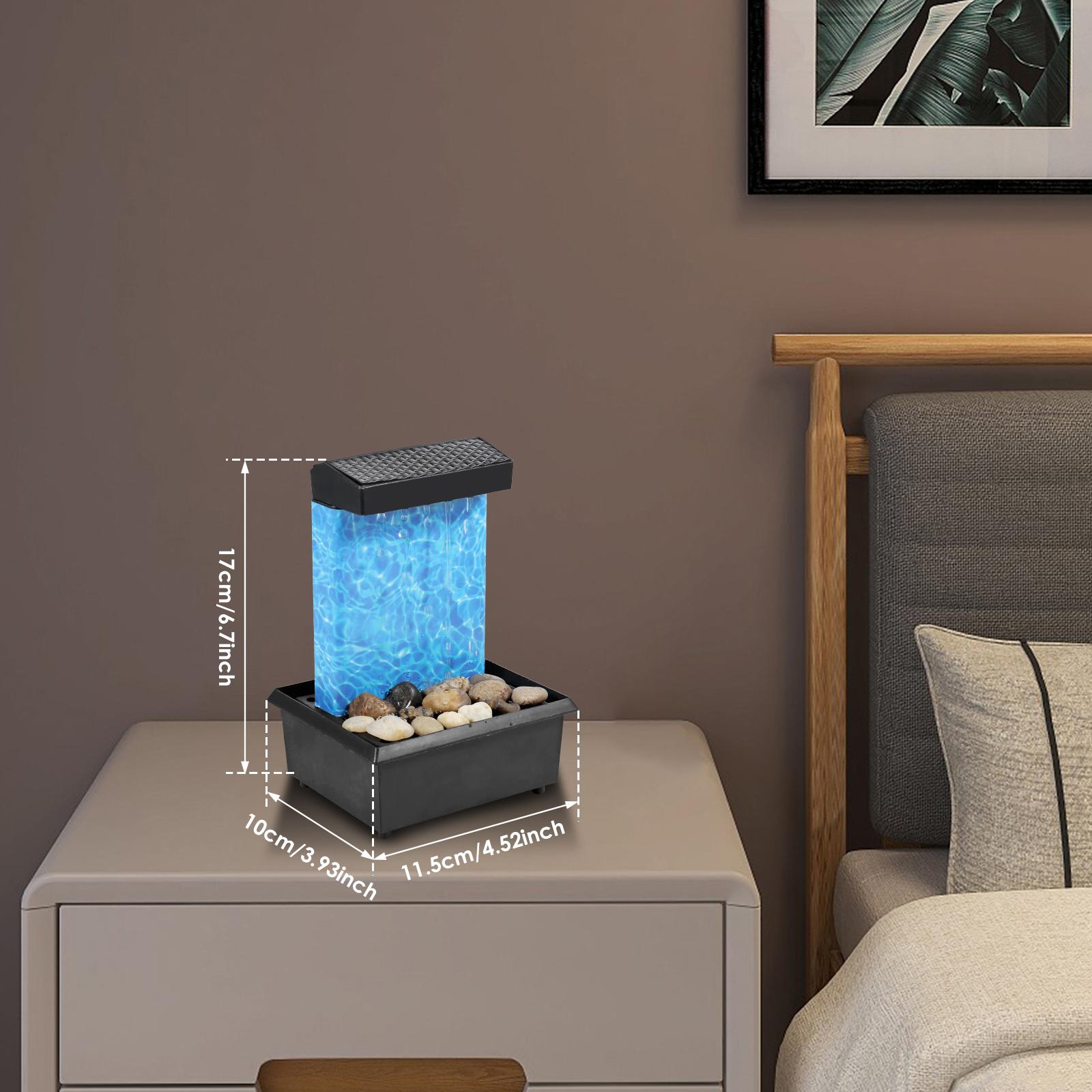 Настольный фонтан Работает от батареек/USB Мини-фонтан для помещений Креативные ornaments с проточной водой Настольный фонтан