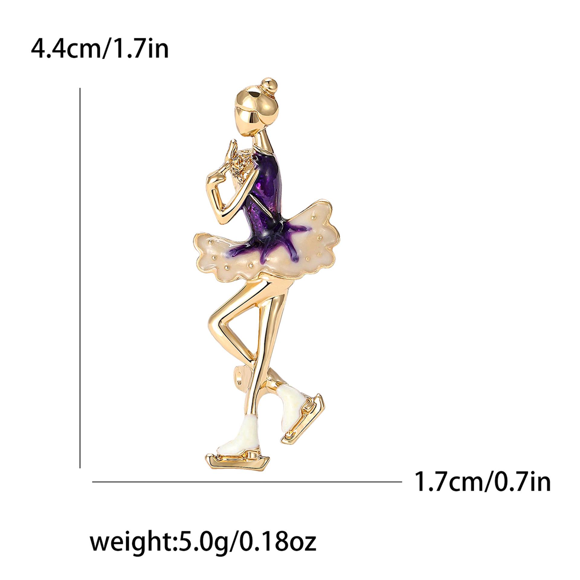 

Креативний сплав, емаль, художня гімнастика, брошка для дівчаток, елітний вишуканий жіночий одяг, корсажна шпилька з орнаментом