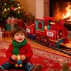 Christmas Presents Train Toy Santa Gift Boxes Express Gingerbread Classical Train Ornament Holiday Party Centerpieces Decoration Festival Gift