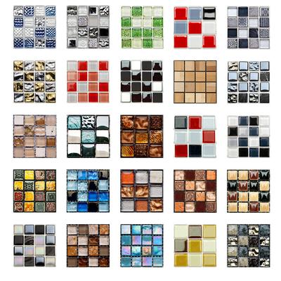 1Set 10pc Self Adhesive Tile 3D Sticker Kitchen Bathroom Wall Sticker Decoration