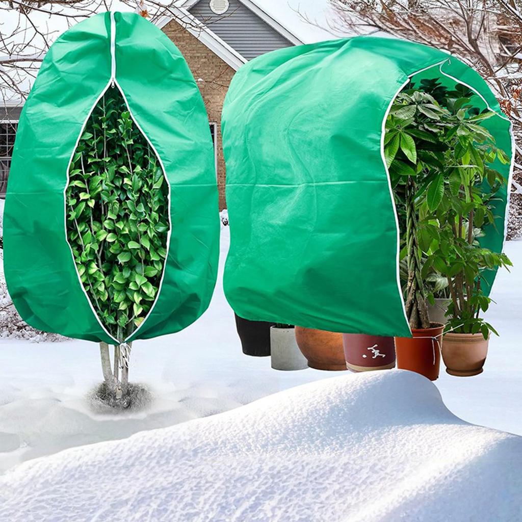 Pflanzenschutzhüllen Wiederverwendbarer Frostschutz Wintervliesbeutel Wickel Baumschutzhüllen für Außen Garten Topfpflanze Strauch
