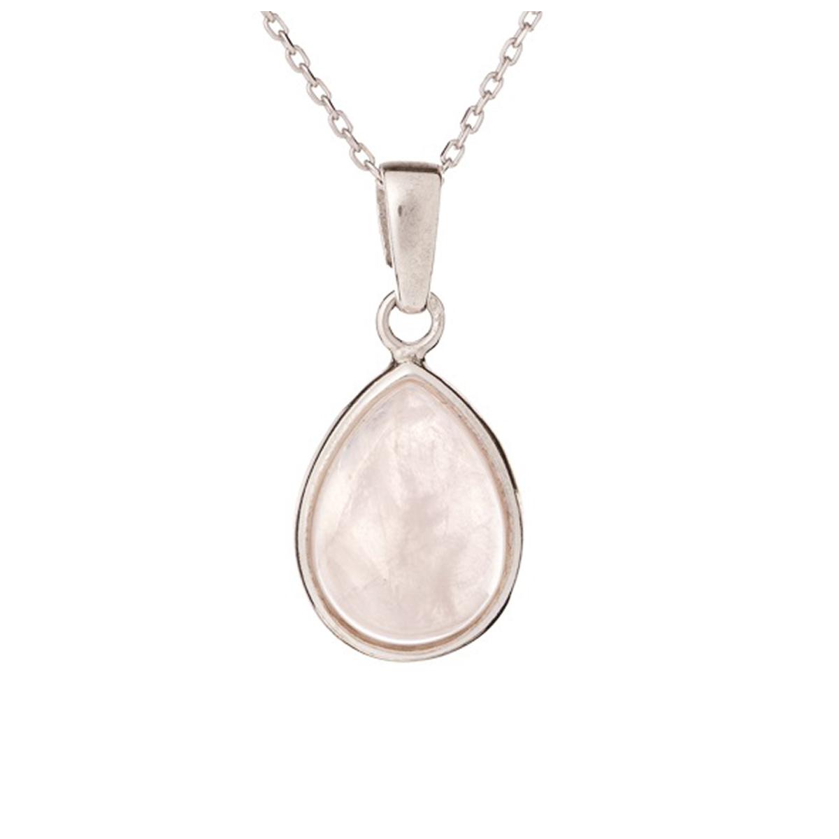 

Les Trésors De Lily [R3817] - Pendentif Argent Meghan quartz rose argenté (rhodié) - 15x12 mm