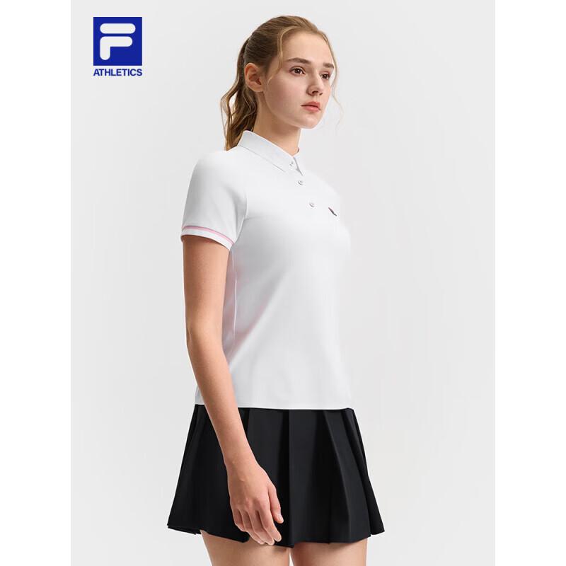 FILA Women s Short Sleeve Knit Polo Shirt S