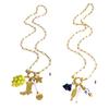 Elegant Imitation Pearls Grape Blueberry Pendant Necklace Titanium Steel Texture Suitable for Fashionable Women Present
