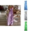 Women's Oversized Floral Printed Sleeveless Maxi Dress For Summer Holidays