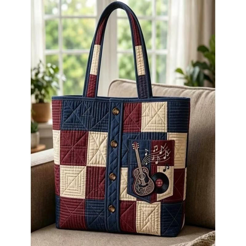 Animal Print Tote Bag - Shoulder Handbag With Zipper Pocket Daily Use Medium Size Street Style