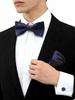 55 Styles Men Bow Tie Sets 3 Pcs Luxury Classic Stripe Pocket Square Cufflinks Paisley Floral Polka Dot Wedding Business
