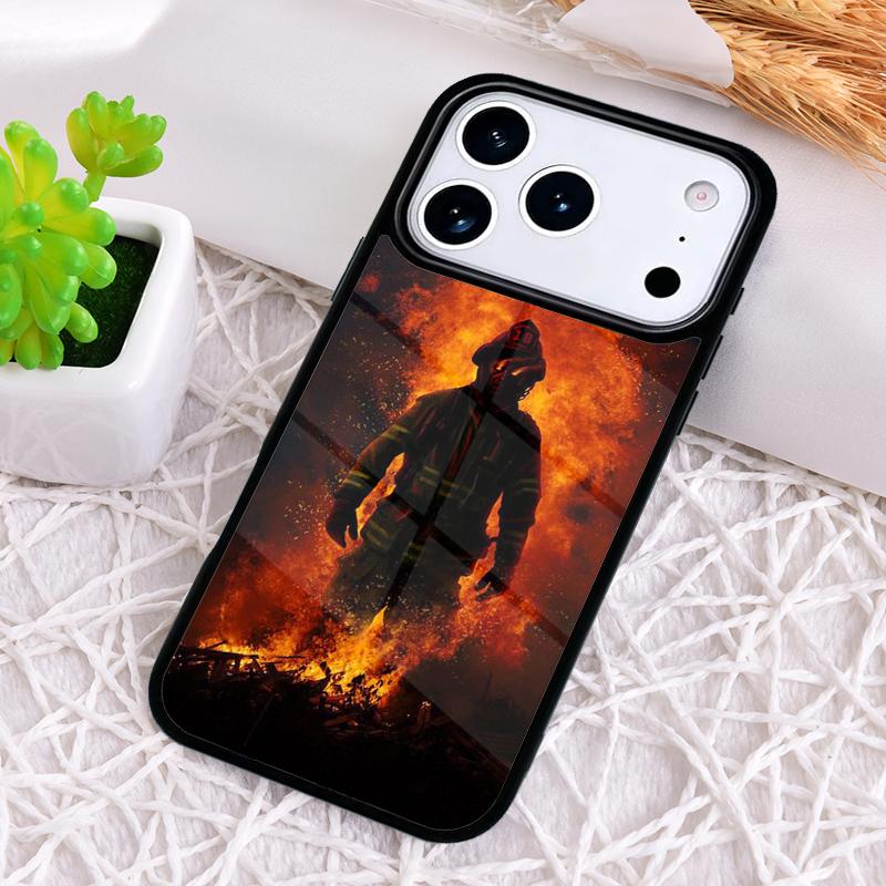 Firefighter Fire Fireman Phone Case for iPhone 17 Air 16 15 11 12 14 13 Pro Max Shockproof Cover