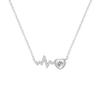 Korean Style Titanium Steel Heart Necklace for Women - Fashionable and Colorfast