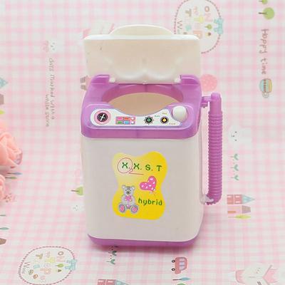 Doll Washing Machine Cute Colorfast Silicone Mini Washing Machine Toy Doll House Accessories