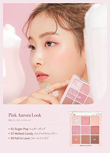 Official Dasique #04 Pastel Dream Eyeshadow Palette, 9-Color Eyeshadow Palette, Eyeshadow, Under-Eye Bag Maker, Eyeshadow Palette (1 Palette)