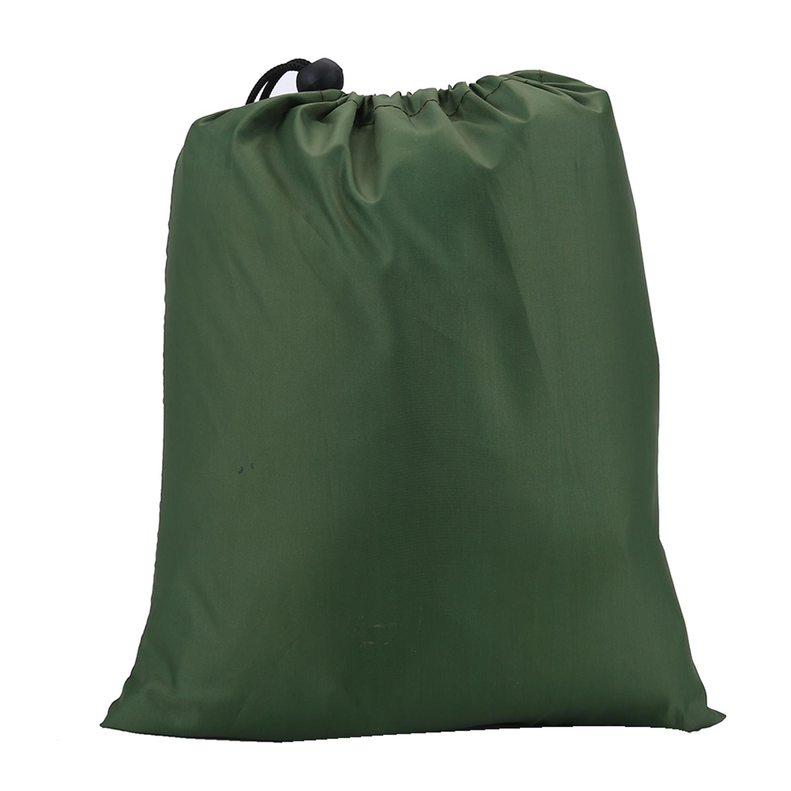 Открытый портативный легкий водонепроницаемый брезентовый тент для защиты от дождя (зеленый)