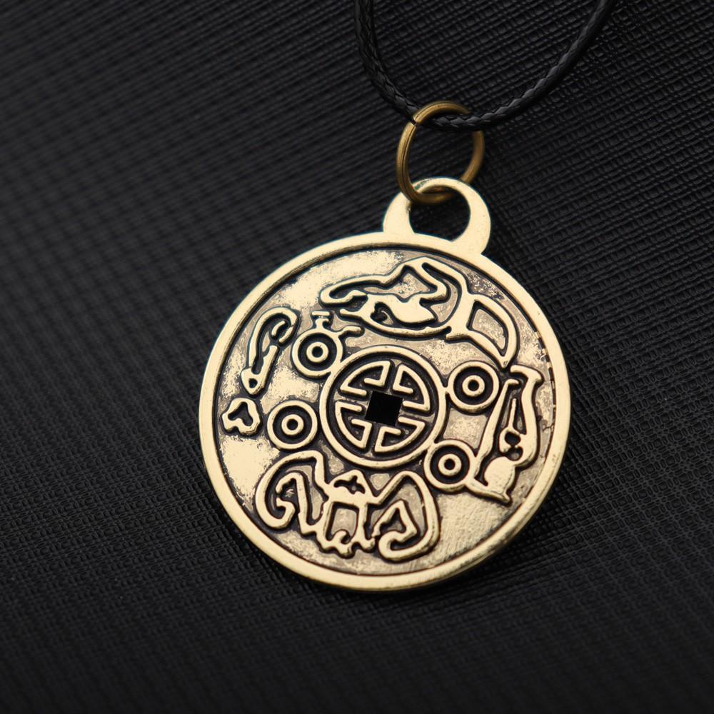 Viking Style Mens Amulet Necklace Pendant Retro Norse Jewelry Accessory
