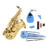 Set da 10 Pezzi Kit di Pulizia per Sassofono Panno Sax Clean Spazzolino per Bocchino Cinghia Mini Set di Cacciaviti