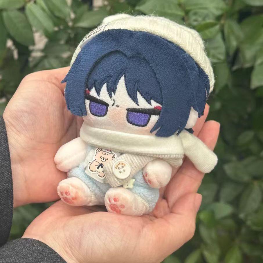 10cm Mini-Puppe Spiel Genshin Impact Balladeer Wanderer Seestern Körper Bedruckter Puppenkörper Entzückender Plüschanhänger Schlüsselanhänger Geschenke
