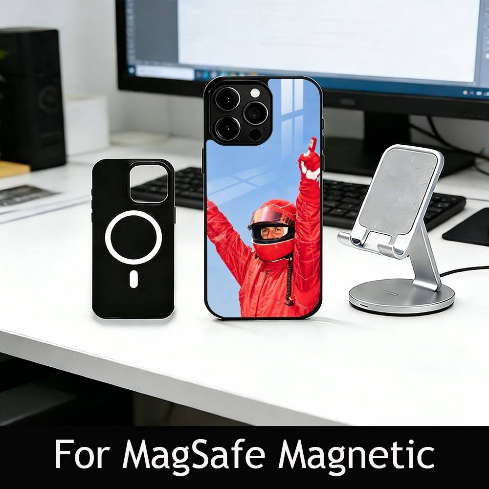 

Racing Driver M-Michael Schumacher Phone Case For iPhone17,16,15,14,13,12,11 Plus,Pro Magnetic For Magsafe Wireless Charging iPhone11
