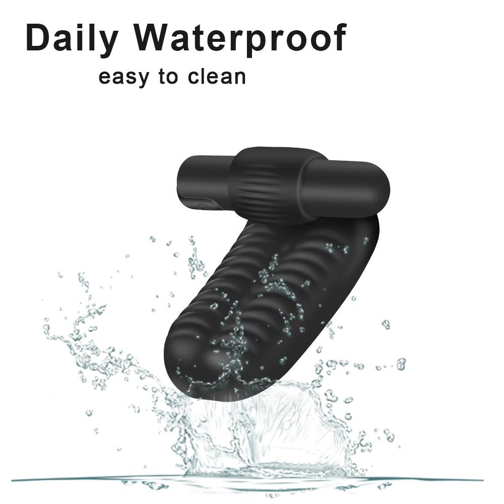 Sex Toys Finger Sleeve Vibrator G Spot Massage Clit Stimulate Female Masturbator For Women Lesbian Orgasm Adult Products