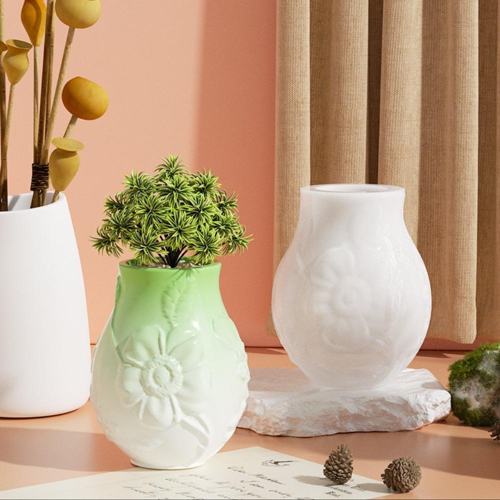 Niedliche Blumentopf-Form DIY Bastelartikel Stifthalter Form Lustige Harz-Tropfform Wohnzimmer Zuhause