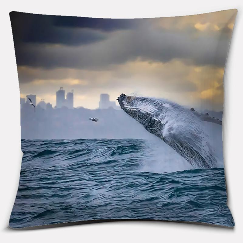 45cm*45cm Sea Life Animal Series Pillow Gift Home Office Decoration  Bedroom Sofa Car Cushion Cover