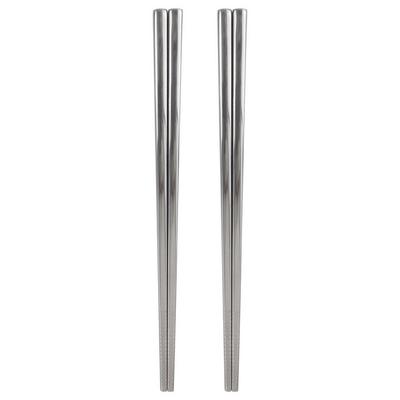 Kitchen Oil Children's Stainless Steel Vacuum Chopsticks, Silver, Single Item, 2 Pieces