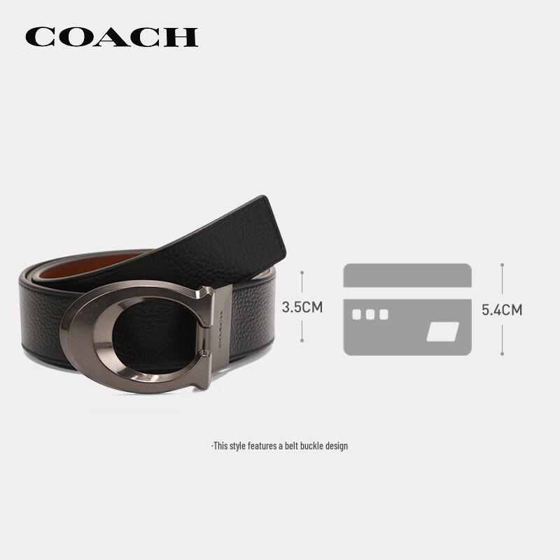 Pánský oboustranný kožený pásek COACH