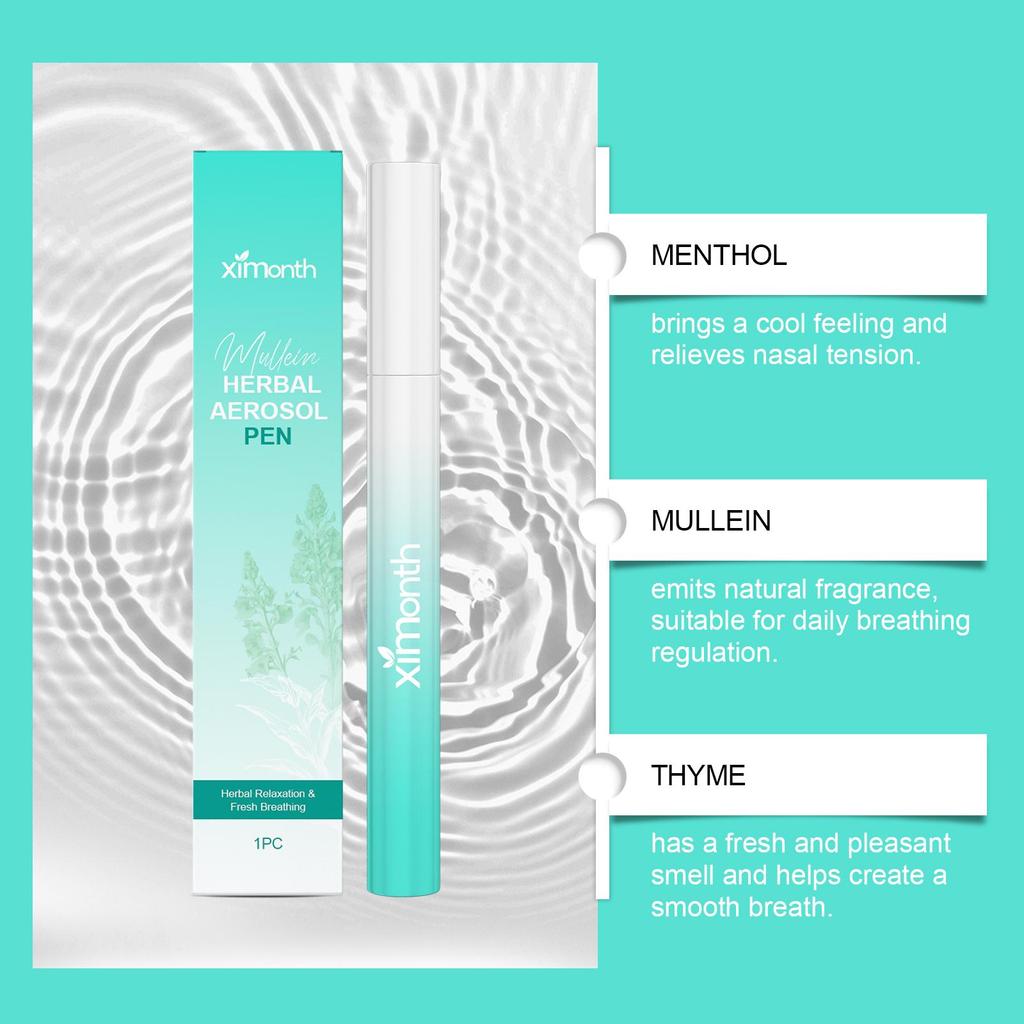 Bastão de Cuidados Corporais Herbais Ximonth para Reparar o Tecido Pulmonar, Limpar o Catarro das Vias Aéreas e Nutrir o Corpo