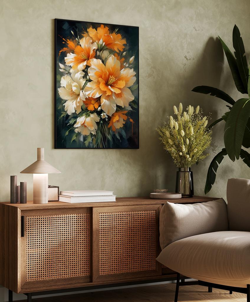 Poster Abstraction Flowers Picture