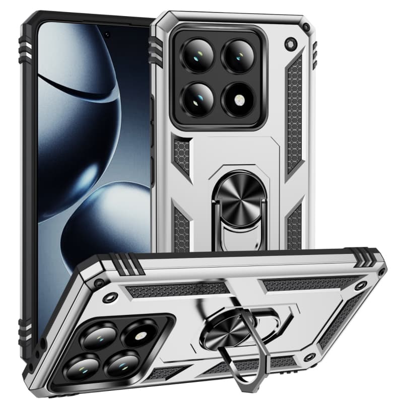 Pro Xiaomi 14T 5G Pouzdro Armor Nárazuvzdorné Magnetický Držák do Auta Prsten Pouzdra Pro Mi 14T 14 T Xiaomi14T Mi14T T14 5G Zadní Kryt