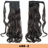 Synthetic Long Wavy Ponytail Extensions Wrap Around Hair Ponytails Wavy Clip In Hairpieces For Women